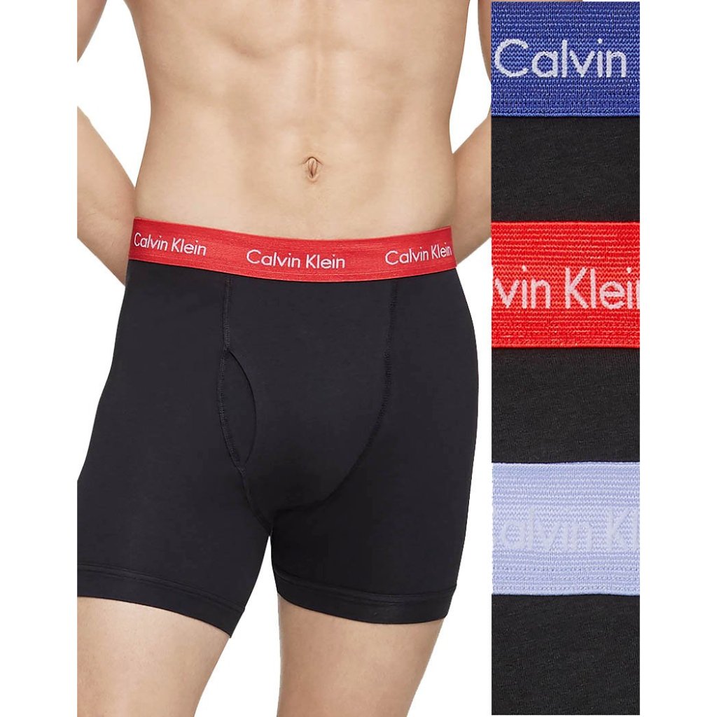 Calvin Klein Cotton Stretch Wicking 3 Pack Boxer Brief Nb2616 $45